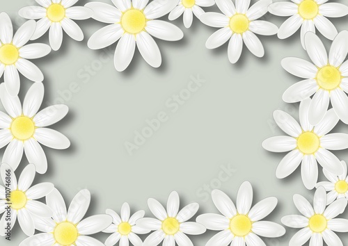 Photos Floral wish background with flowers and place for text