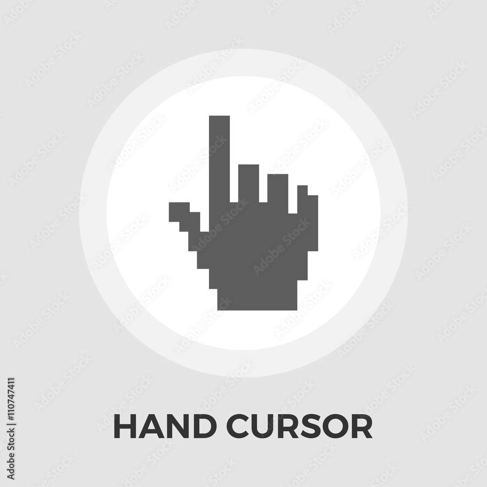 Hand cursor vector flat icon