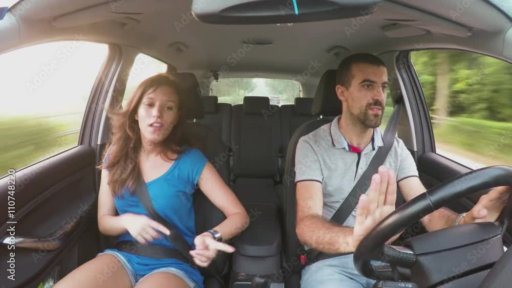 Couple in car