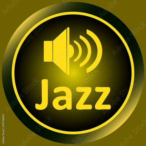 Icon yellow jazz loudspeaker