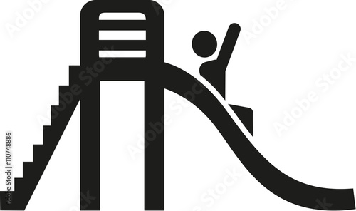 Slide playground pictogram