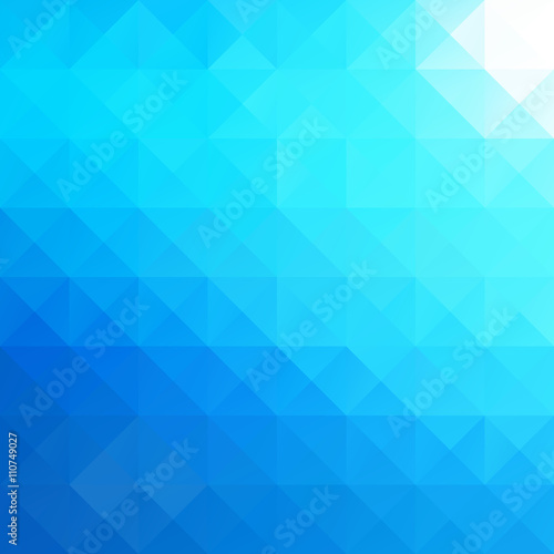 Fototapeta Naklejka Na Ścianę i Meble -  Blue Grid Mosaic Background, Creative Design Templates