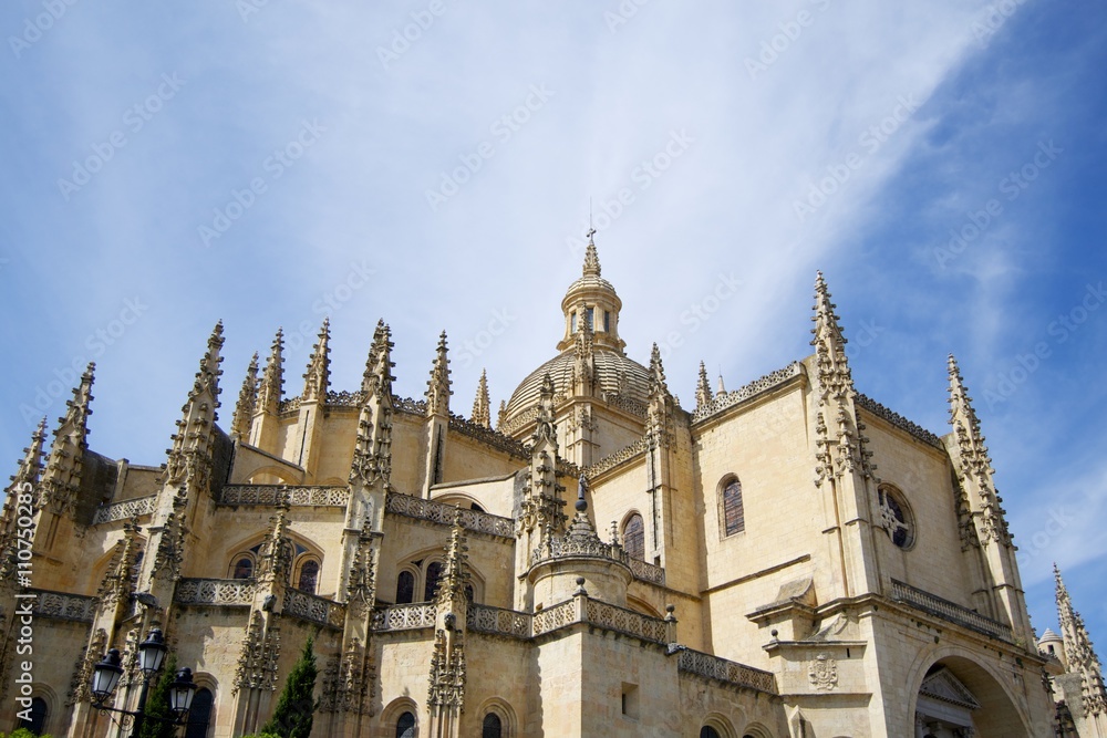 Gothic cathedral in Segovia