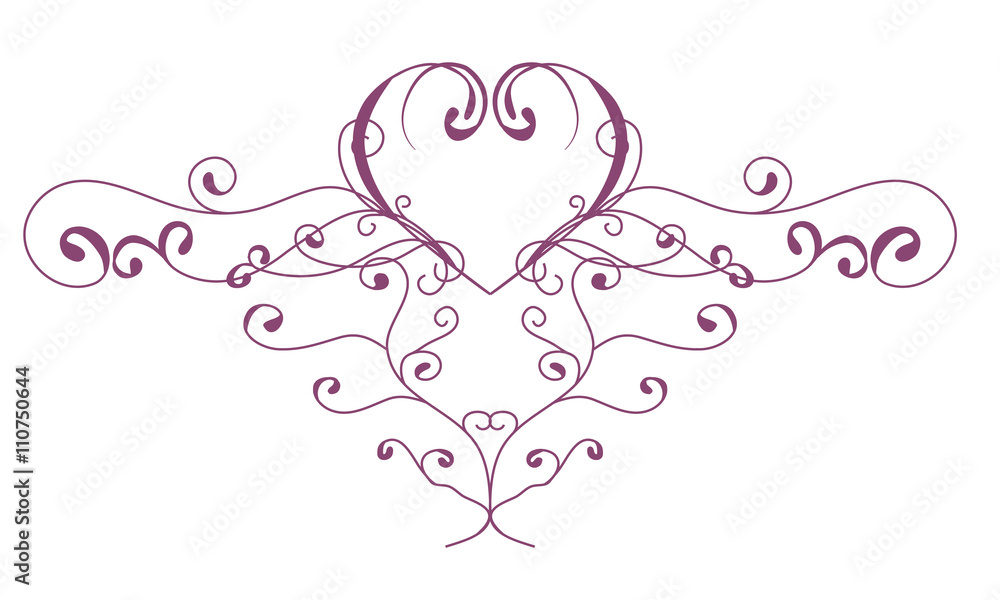 Heart with ornament