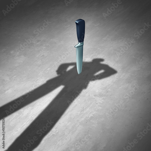 Obraz na płótnie Back Stabbing Concept