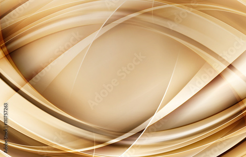 Abstract Chaos Gold Wave Design Background