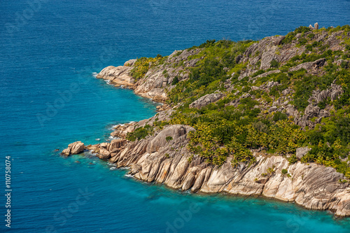 Seychelles, île Petite Soeur, Vue aérienne