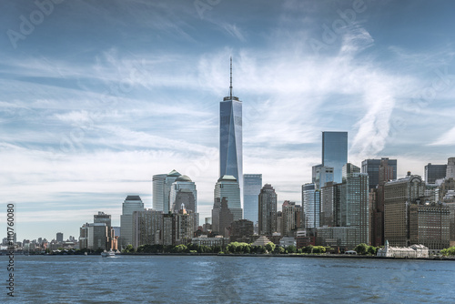 Skyline of lower Manhattan of New York City with World Trade Center © spyarm