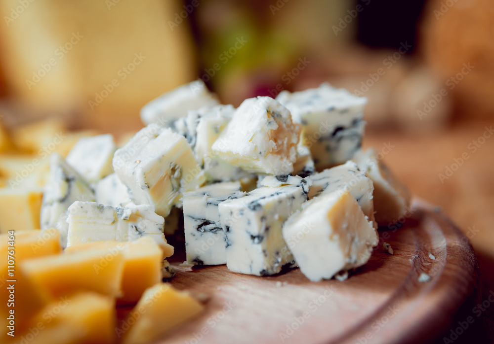 Cheese on a dark table. Cheese on a dark table.