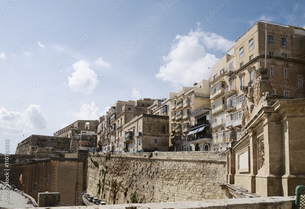 Barriera Wharf and Victoria Gate located at the Old City of  Valletta, Southern Harbour District, Malta 
