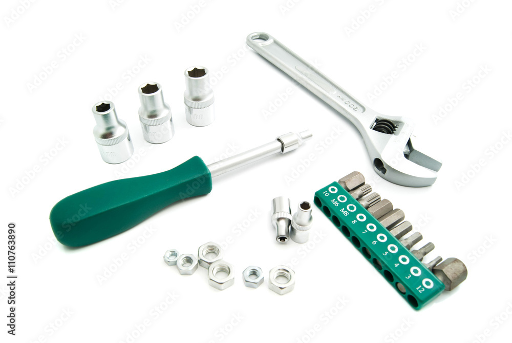 various heads and adjustable wrench various heads and adjustable wrench