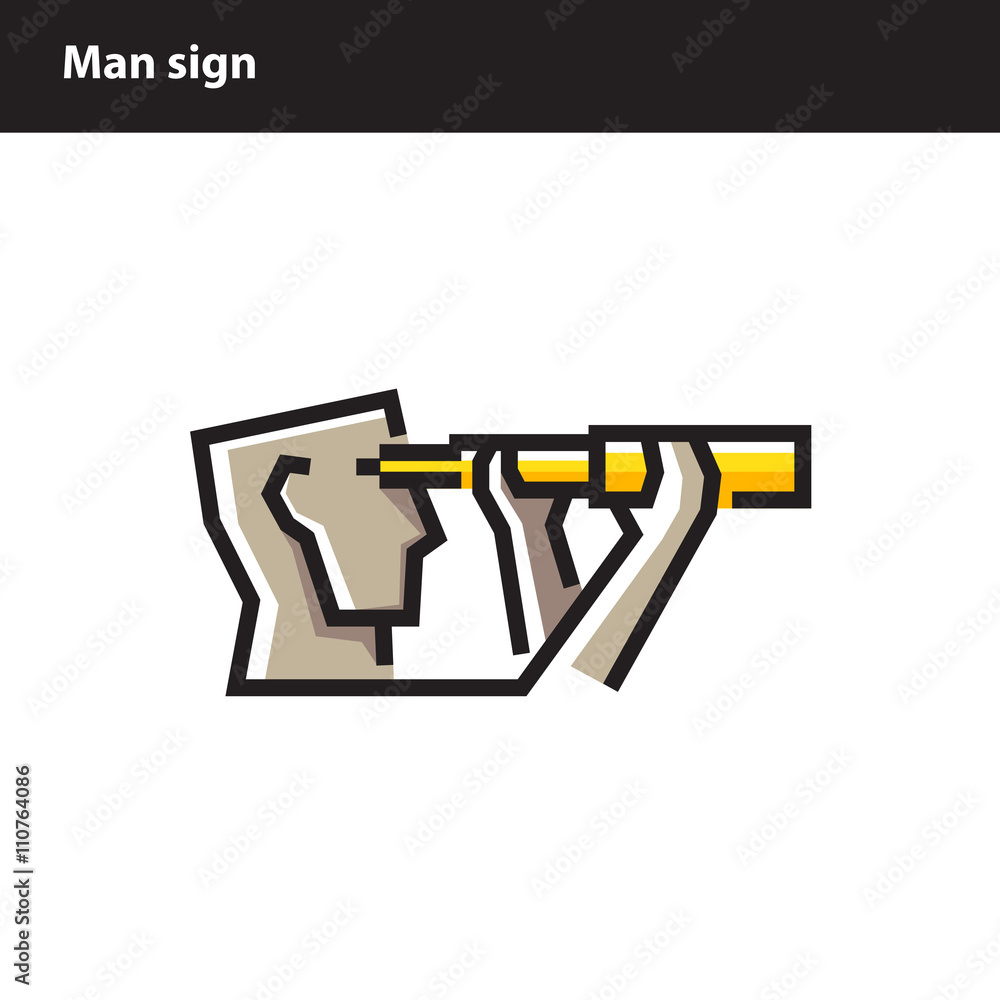 custom made wallpaper toronto digitalman looks through a telescope