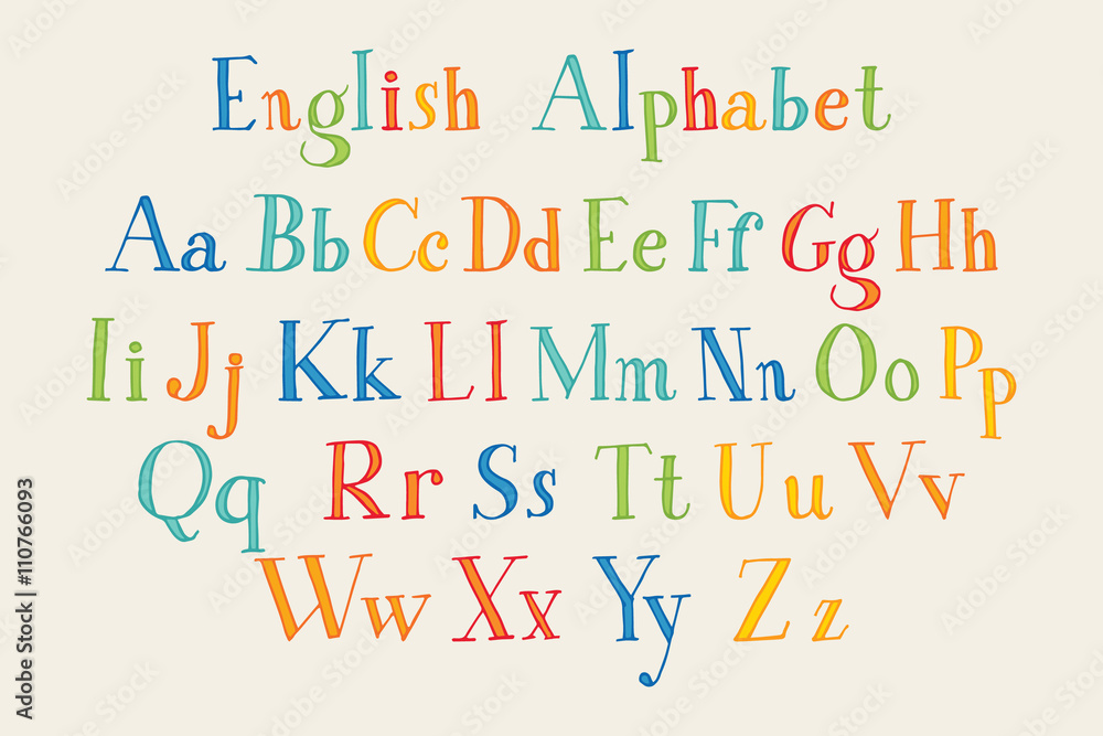 Hand cut vector alphabet Hand cut vector alphabet