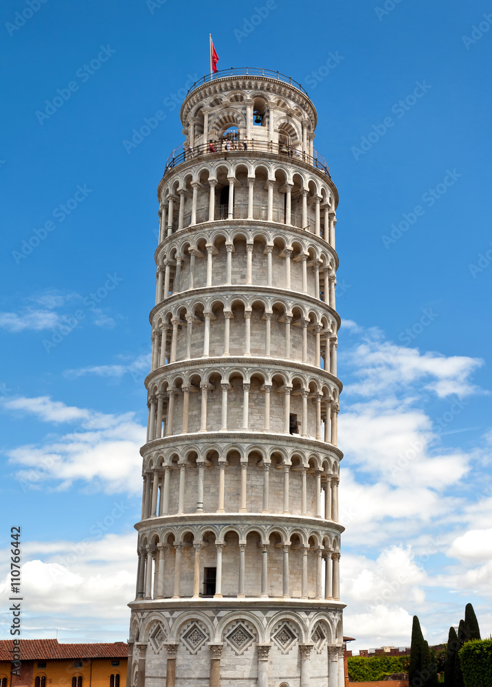 Leaning tower in in Pisa, Italy.