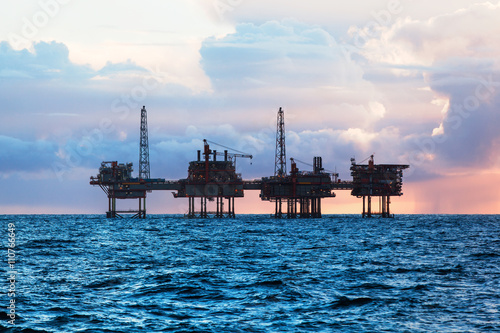 Oil platform in the UK