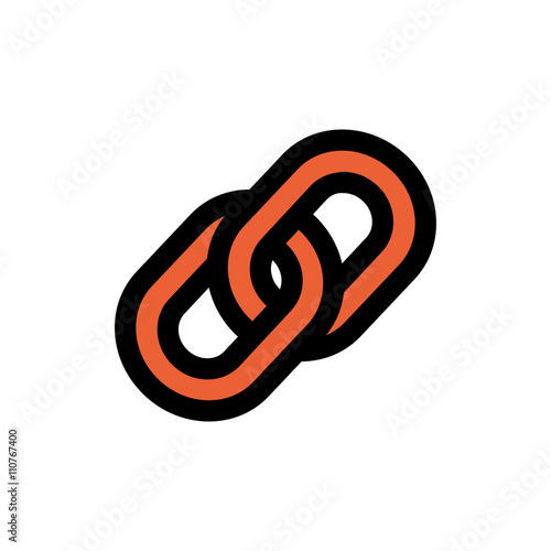Link building line icon.