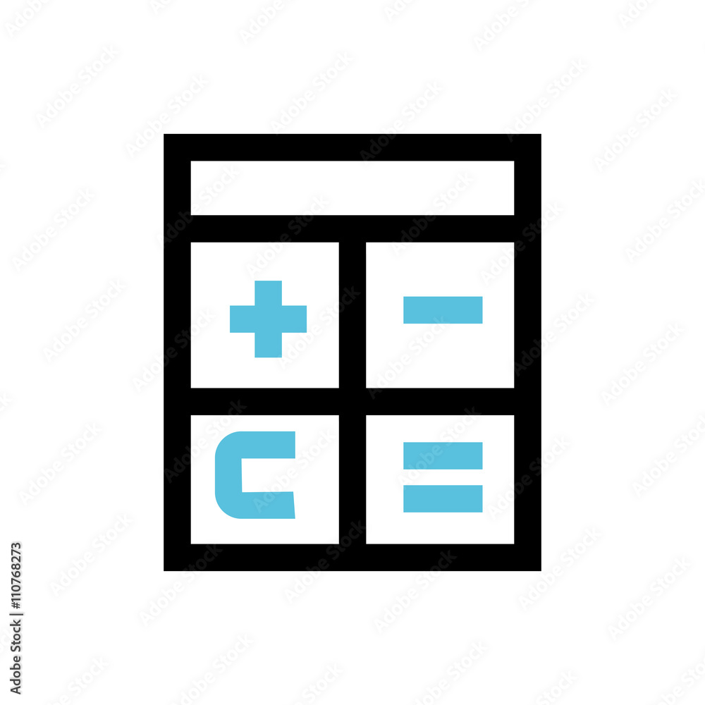 Calculator line icon