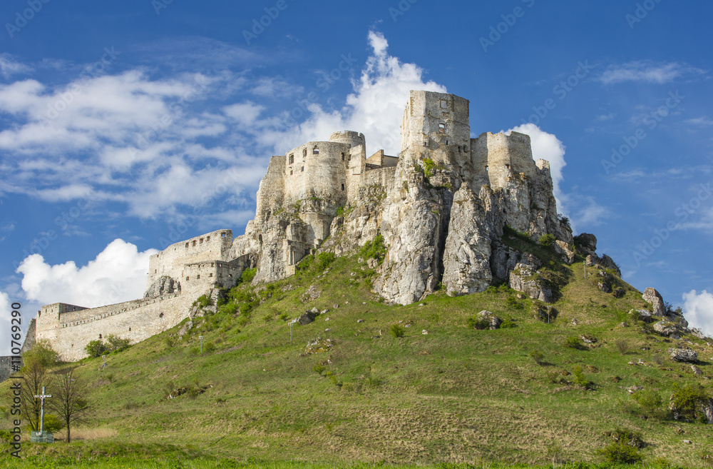 old castle on the hill