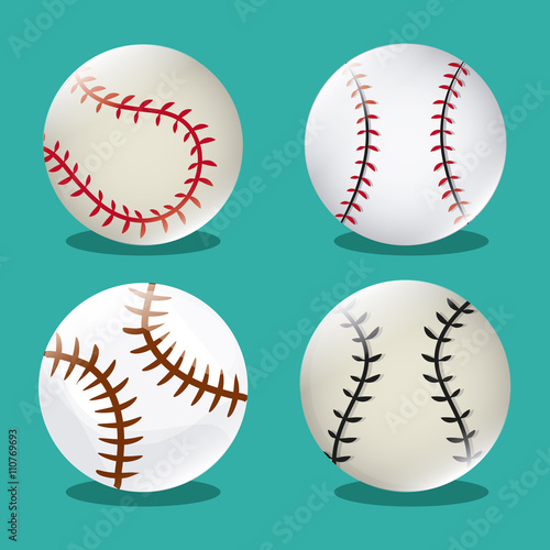 Baseball design. sport concept. Flat illustration