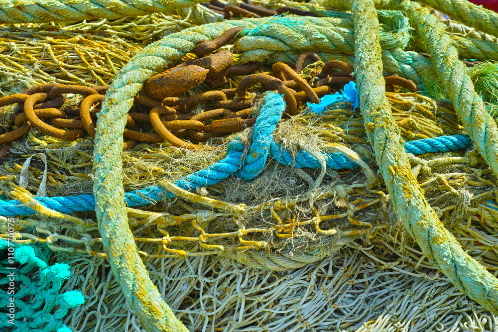 Fisherman's nets background