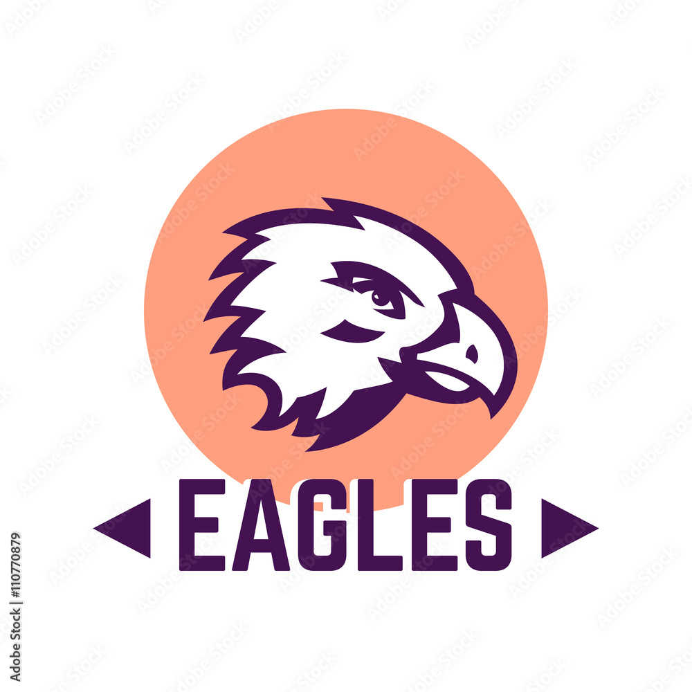 hawk, eagle head, logo design elements on white, vector illustration hawk, eagle head, logo design elements on white, vector illustration