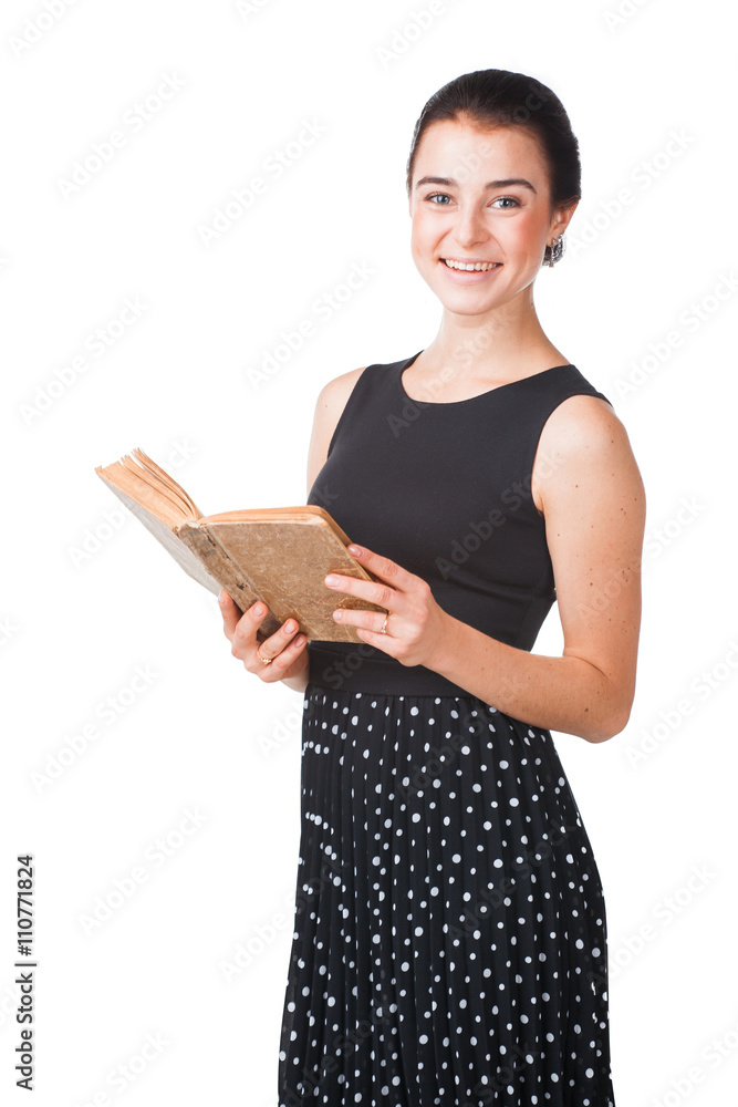 Pretty girl with book Pretty girl with book