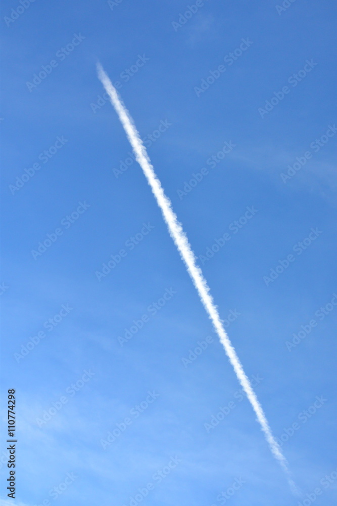 White smoke in the sky White smoke in the sky