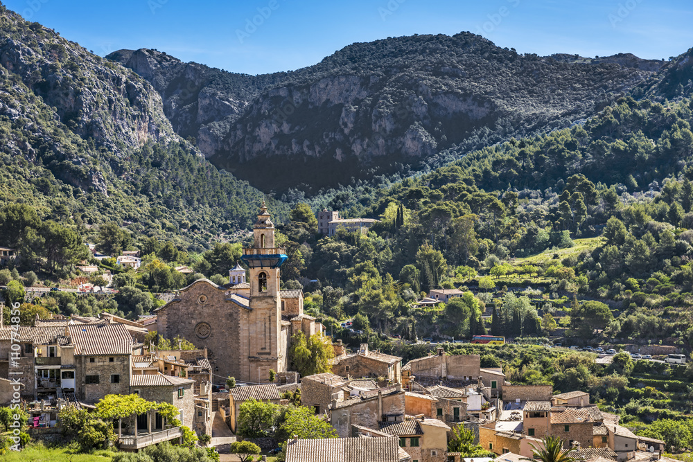Mountain village Valldemossa in Majorca