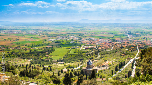 The Val di Chiana, an alluvial valley in Tuscany, Italy