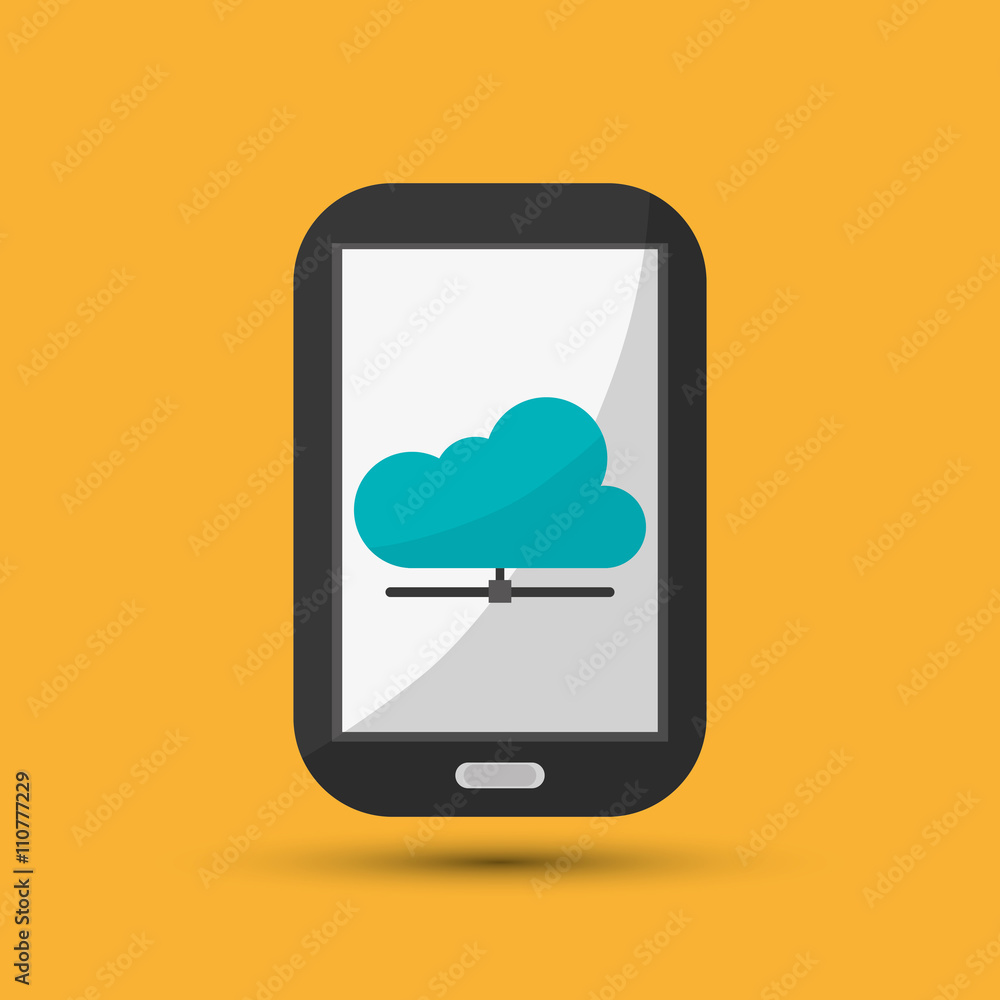 Technology design. media icon. Colorful illustration Technology design. media icon. Colorful illustration