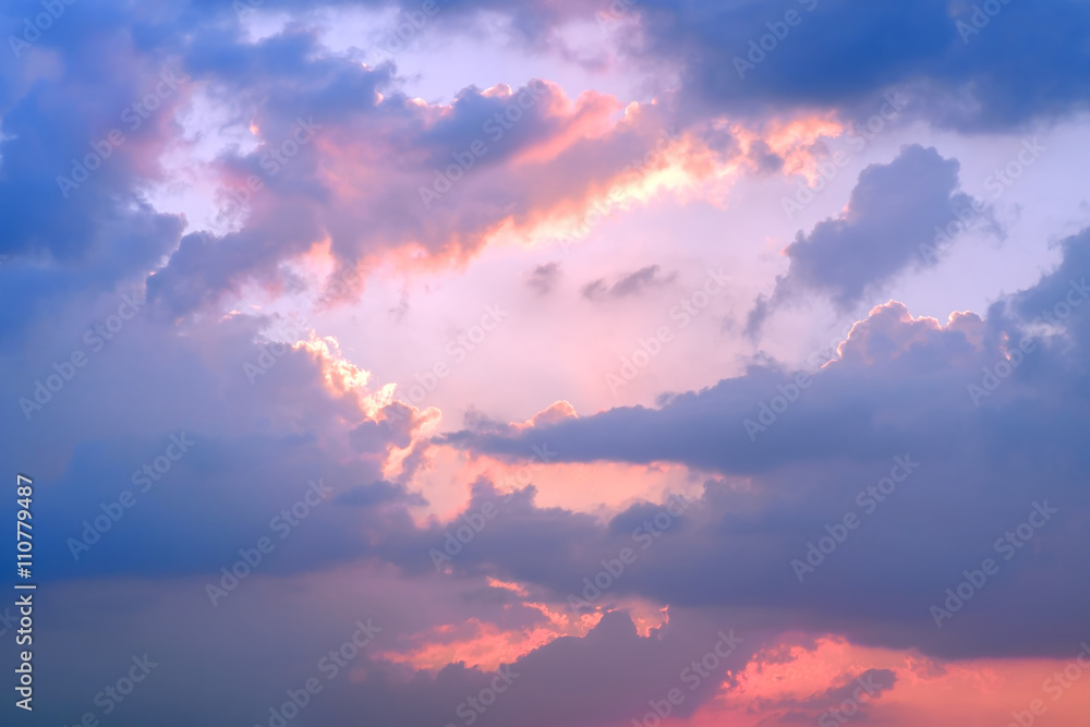 Sky and clouds / Sky and clouds at sunset.