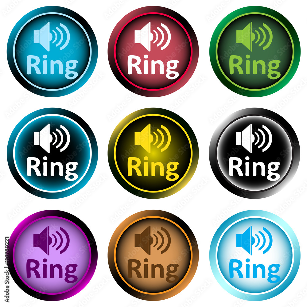 Clipart color icons sign loudspeaker