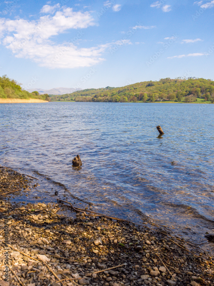 Summer like day on Esthwaite Water, Cumbria, UK Summer like day on Esthwaite Water, Cumbria, UK
