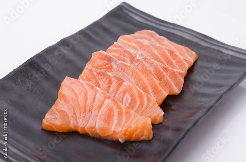 Salmon raw sashimi