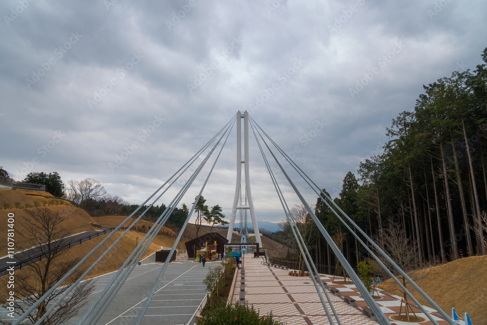 rope bridge in mishima skywalk,Shizuoka Japan rope bridge in mishima skywalk,Shizuoka Japan