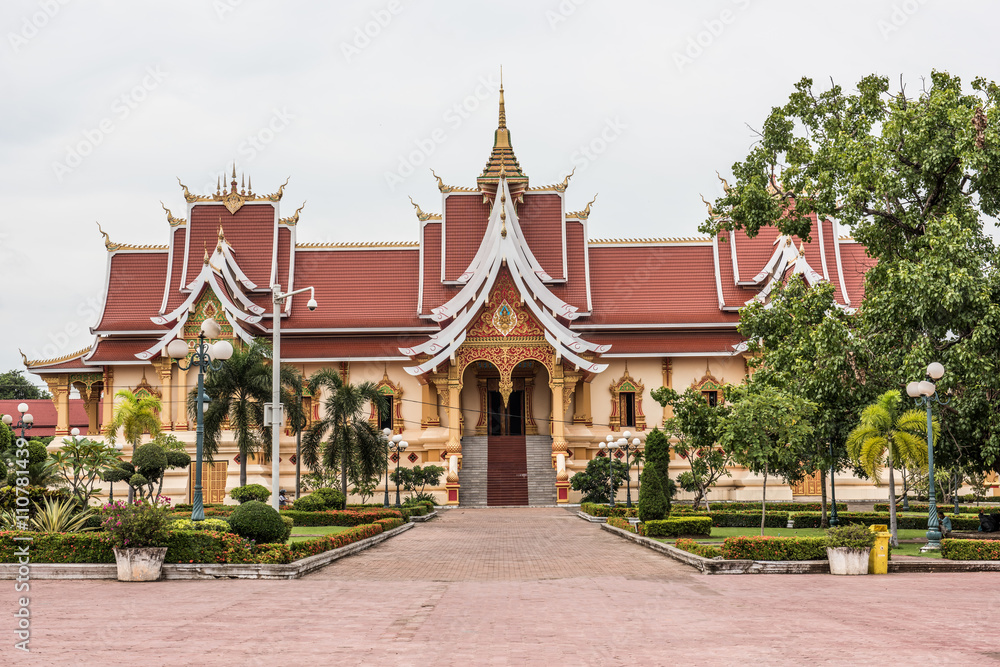Temple in Pha That Luang Temple in Pha That Luang
