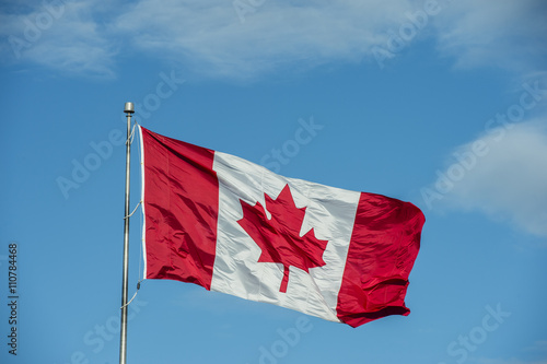 waving Canadian flag