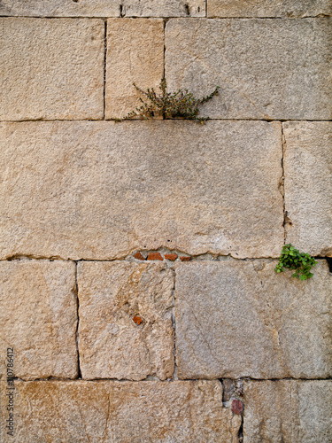 close up stone block wall