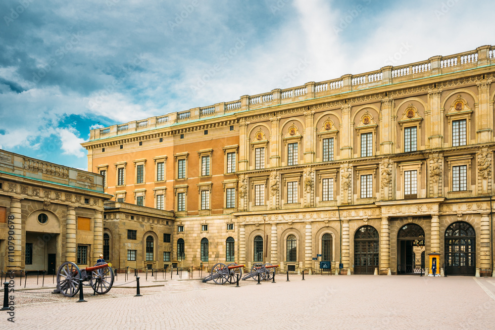 Fototapeta premium Royal Palace In Gamla Stan, In Stockholm, Sweden
