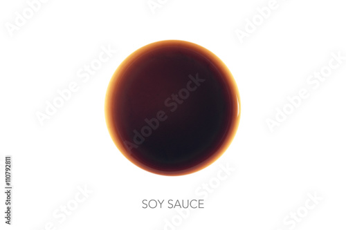 Food round bal ingredients minimalist soy sauce