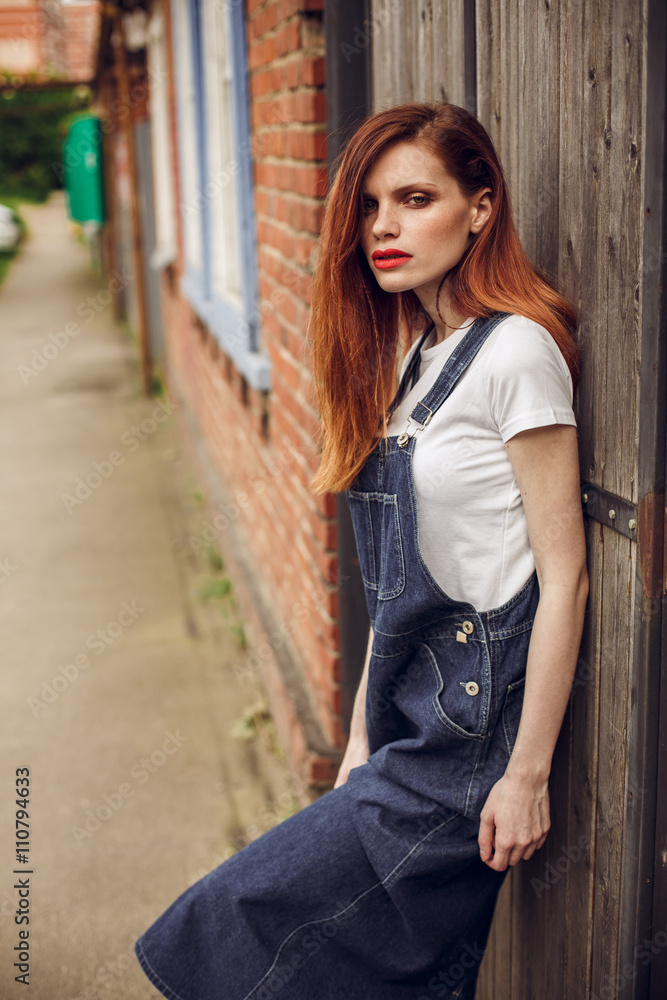 beautiful red-haired model beautiful red-haired model