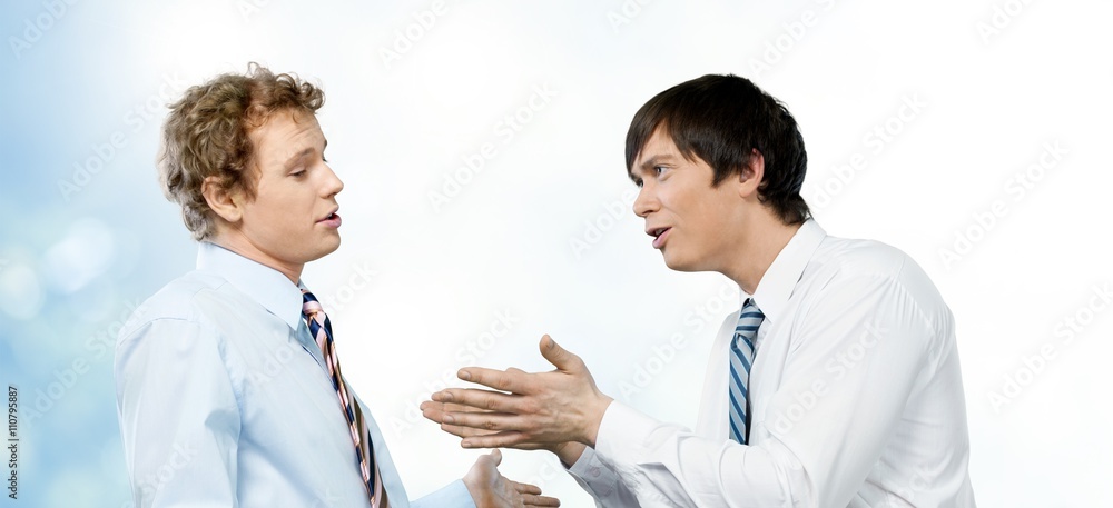 Arguing. Arguing.