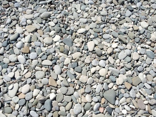 Light pebble on the beach
