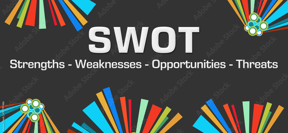 SWOT Dark Colorful Elements SWOT Dark Colorful Elements