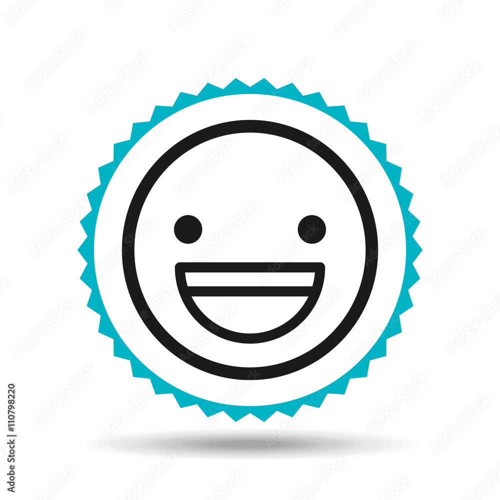 Obraz premium emoticon face design