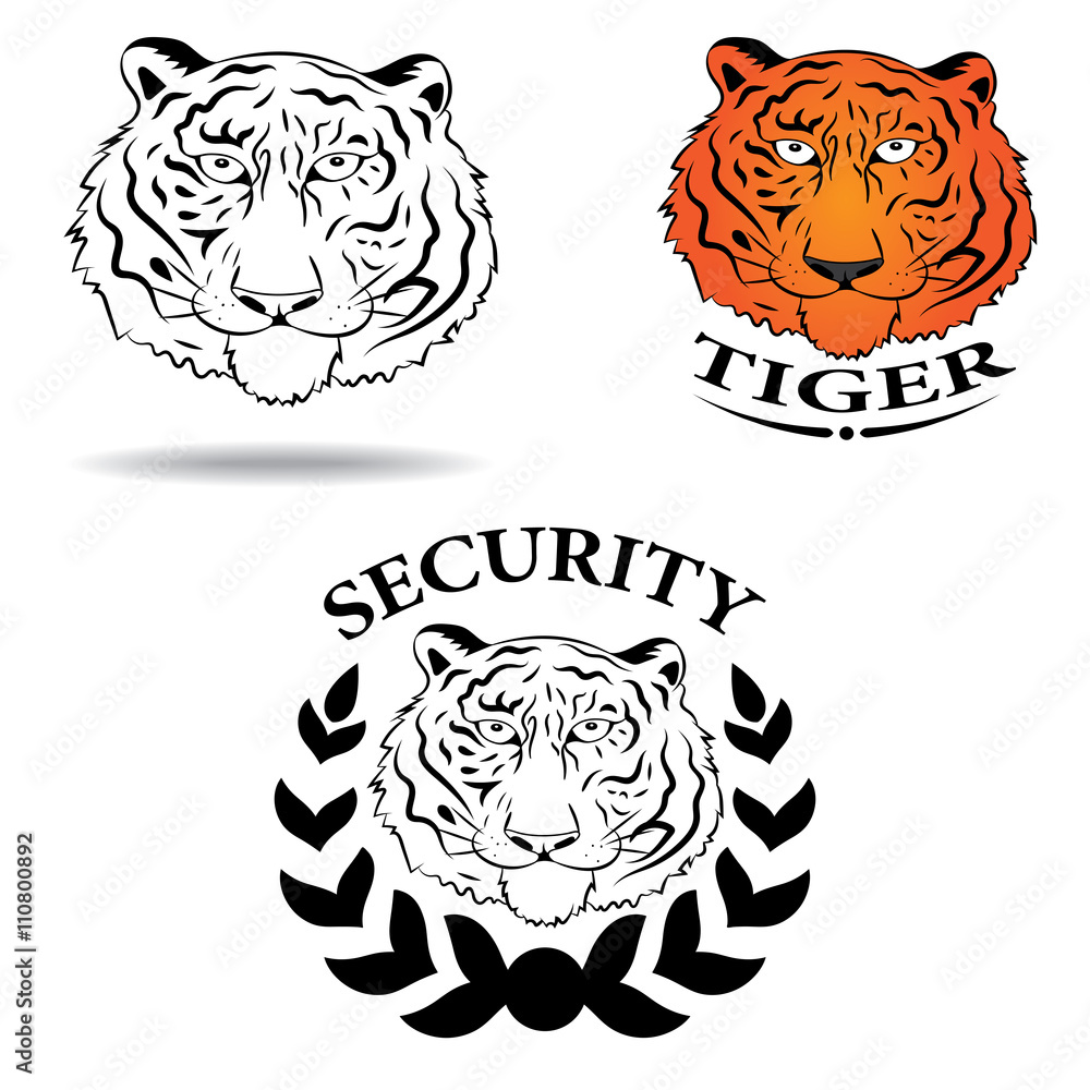 logo with the image of a tiger logo with the image of a tiger