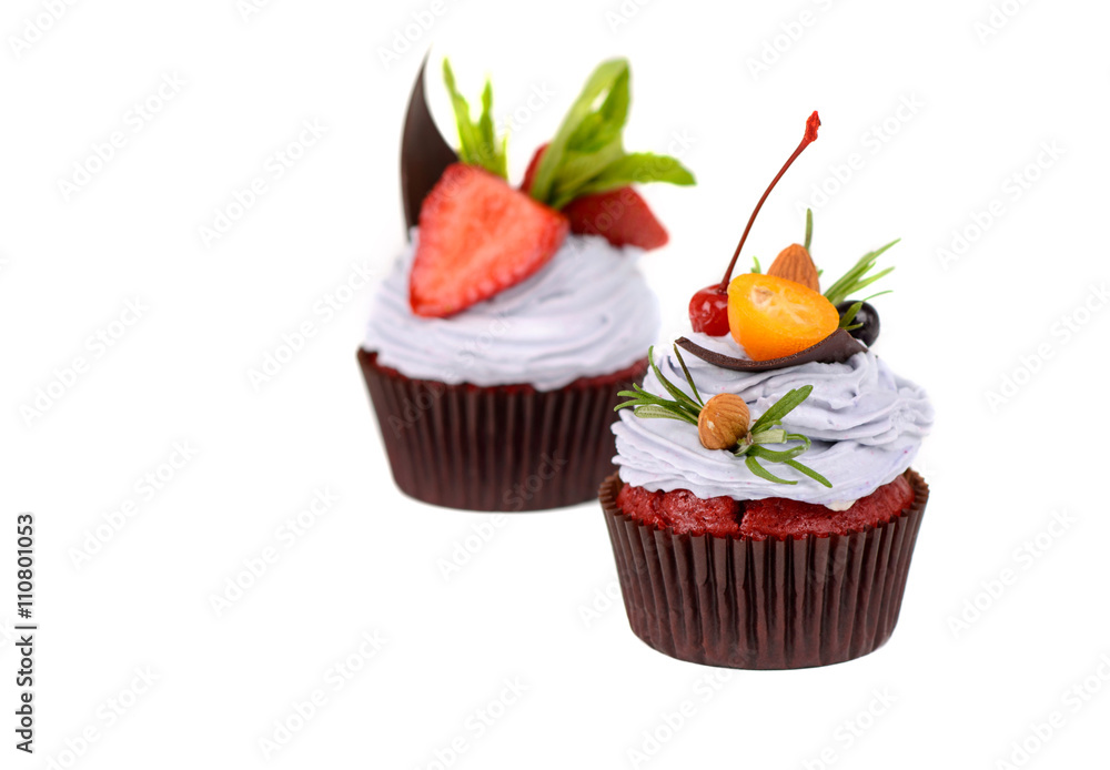 Tasty cake with pieces of fruit Tasty cake with pieces of fruit
