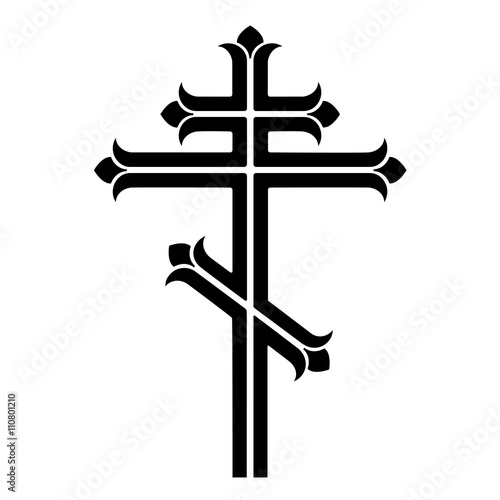 Ornamental orthodox cross. 