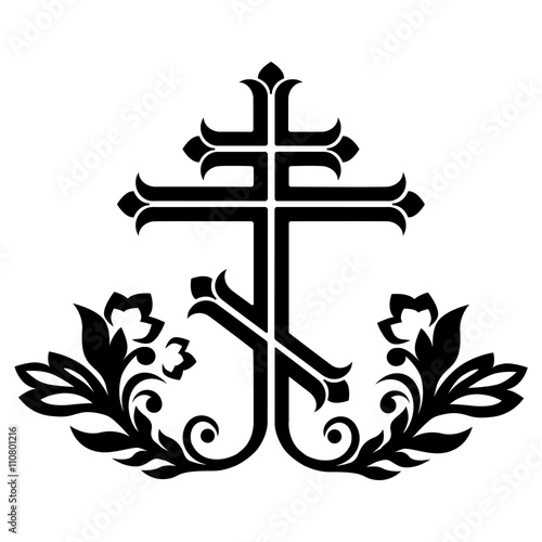 Ornamental orthodox cross. 