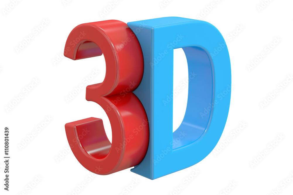 3D logo, 3D rendering 3D logo, 3D rendering